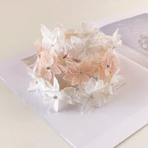 Baby Cute Multi-layered Flower Lace Head Flower Elastic Headband