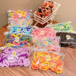 Kids Girls Cute Sweet Candy Color Hair Rings