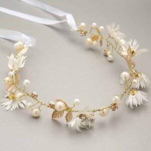 Kids Girls Cute Sweet Party Pearl Garment Headwear