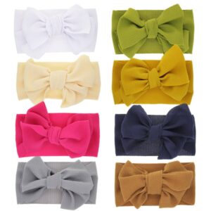 Baby Fashion Solid Color Stretch Bow Hair Band