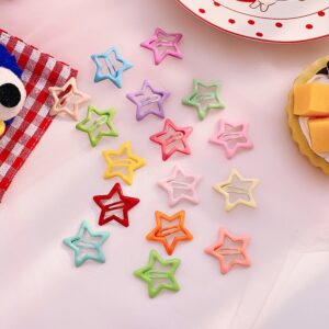 Kids Girls Cute Sweet Candy Color Star Hairpin