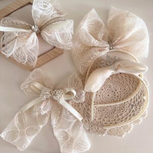 Children Sweet Sequins Rhinestone Bow Hair Accessories