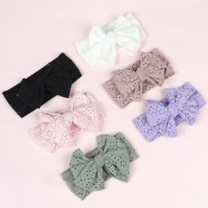Baby Fashion Solid Color Hollow Bow Hair Band