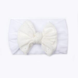 Baby Solid Color Pattern Bow Nylon Hair Band