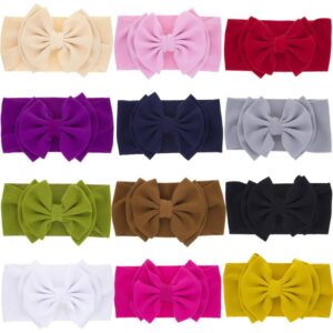 Baby Fashion Solid Color Double Bow Hair Band