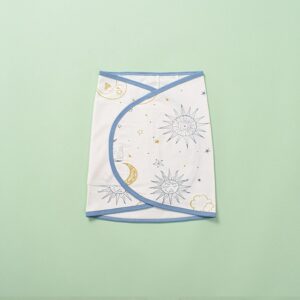 Baby Sleeping Bag Anti-Scare Towel Silent Velcro Knitted Cotton Swaddling