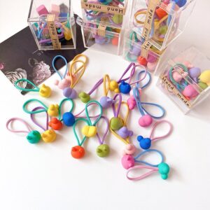 Kids Girls Cute Sweet Cartoon Candy Color Hair Rope