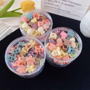 Kids Girls Cute Sweet Candy Color Cartoon Heart Floral Hairpin