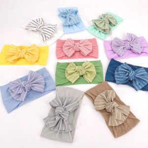 Children Kids Toddlers Nylon Bow Headband