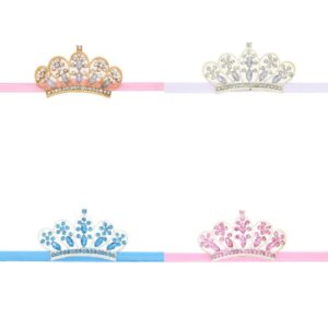 Children Kids Toddler Crown Bow Thin Strap Headband