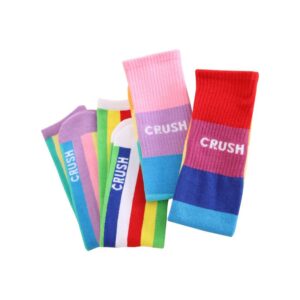 Kids Thin Rainbow Half-Height Socks