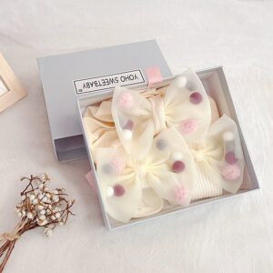 Baby Fashion Cute Lace Bow Tire Hat Socks Set