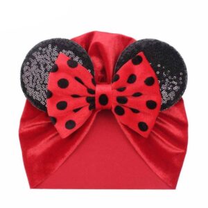 Kids Fashion Cute Dot Cartoon Autumn Winter Warm Velvet Hair Band