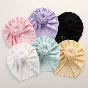 Baby Simple Solid Color Lace Hollow Out Cap