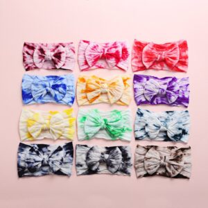 Baby Creative Tie-dye Bow Elastic Headband