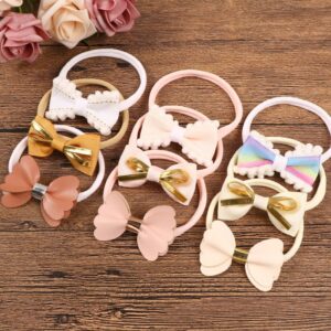 Baby Seamless Small Bow Hair Band Three-piece Set Hair Accessories