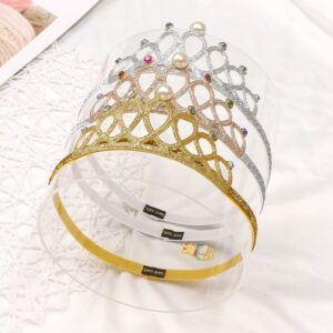 Girls Cute Glitter Rhinestone Crown Hair Accessories
