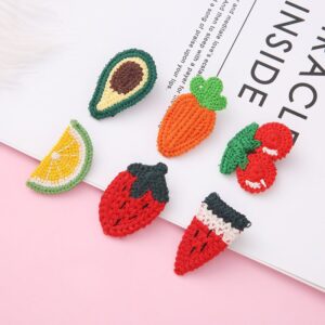 Baby Girls Cute Cartoon Fruit Wool Hairpin