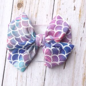 Kids Cute Cartoon Fruit Heart Color Pattern Big Bow Design Headband