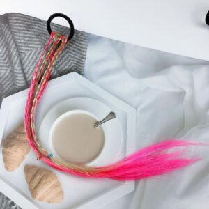 Cute Gilr Hair Tie Headdress Ponytail Hair Ropes Baby Girls New Colorful Wig Pigtail Elastic Hair Headwear
