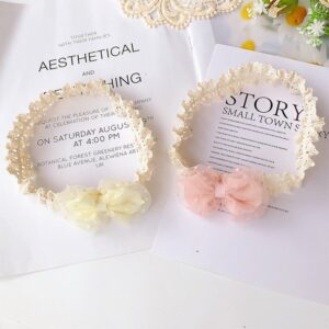 Baby Cute Seersucker Double-layer Bow Headband High-stretch Headband