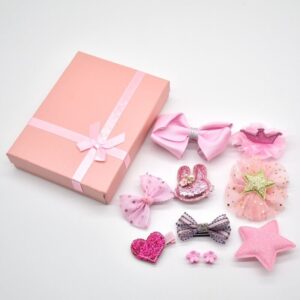 10pcs/box Girls Fashion Bow Star Shape Hair Accessories