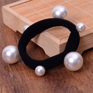 Girls Simple Pearl Decoration Hair Tie