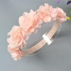 Girls Elegant Flower Decoration Lace Headband