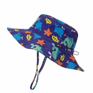 Kids Cute Sea Animal Pattern Sun Hat