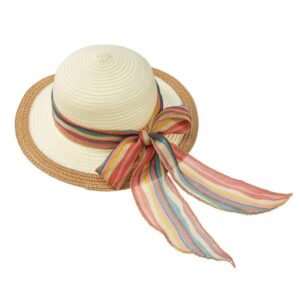 Girls Elegant Bow Decorated Sun Hat