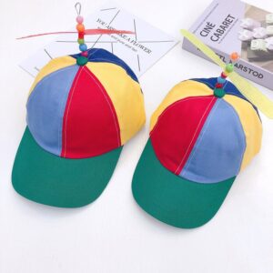 Kids Fashion Multicolor Propeller Decoration Cap