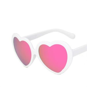 Kids Cute Heart Shape Frame Sunglasses