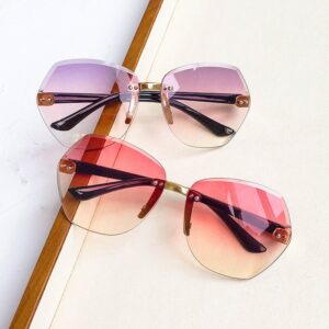 Kids Fashion Big Frame One-piece Sunglasses