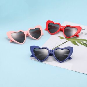 Girls Fashion Heart Shape Sunglasses