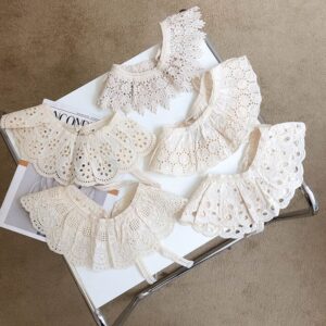 Girls Fashion Solid Color Hollow Out Tippet