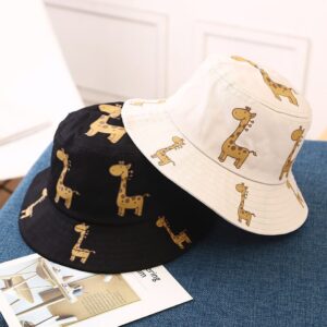Kids Cute Deer Print Decoration Bucket Hat