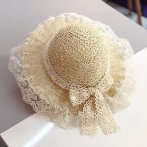 Kids Elegant Net Yarn Lace Sun Hat
