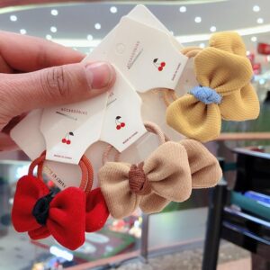 Girls Simple Bow Shape Hair Accessories Set