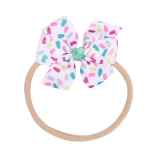 Girls Fashion Cartoon Pattern Bowknot Decor Hair Accessory