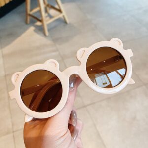 Kids Cartoon Bear Ear Design Sun-shading Sunglasses