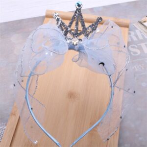 Girls Elegant Crown Decoration Net Yarn Hair Accessories