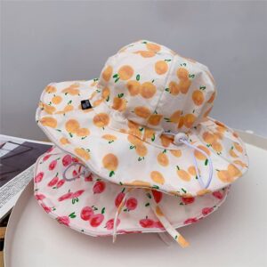 Kids Fashion Fruit Pattern Adjustable Bucket Hat