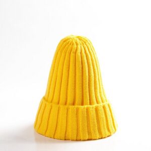 Kid Fashion Solid Color Knitted Woolen Hat