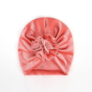 14 Colors Kids Velvet Pleated Flower Headband