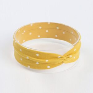 Polka Dot Print Kids Cross Cotton Headbands