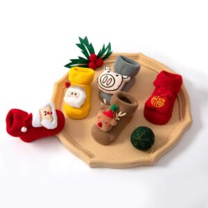 Kids Cute Cartoon Decor Rib-knit Design Floor Socks