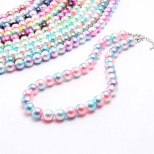 Pretty Girl Kid Multicolor Bead Necklace