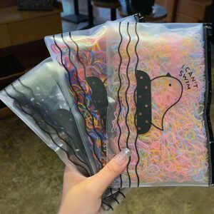 1000pcs Kids Multicolor One-time Elastic Hair Band