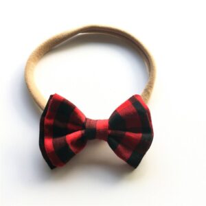 Popular Baby Girls Nylon Double Layers Bowknot Sweet Simple Style Headbands