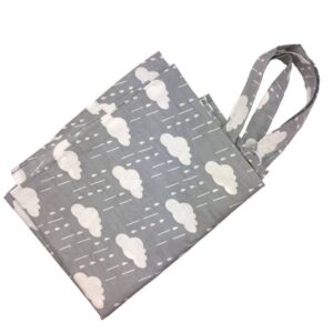 One Piece Cotton Print Baby Outdoor Breathable Nursing Cover With Pouch